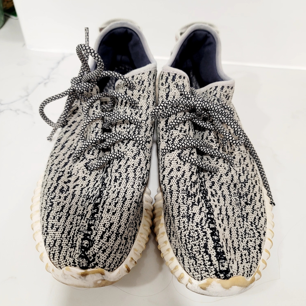 adidas Yeezy Boost 350 Black and White Inspired Sneakers Size 10